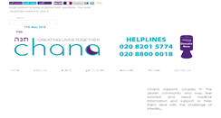 Desktop Screenshot of chana.org.uk