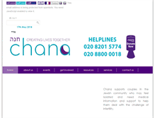 Tablet Screenshot of chana.org.uk